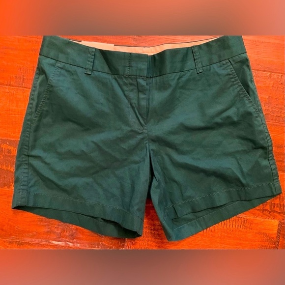 J. Crew Chino City Fit Teal 5” Inseam Shorts NWT - SZ 6 - Picture 7 of 7